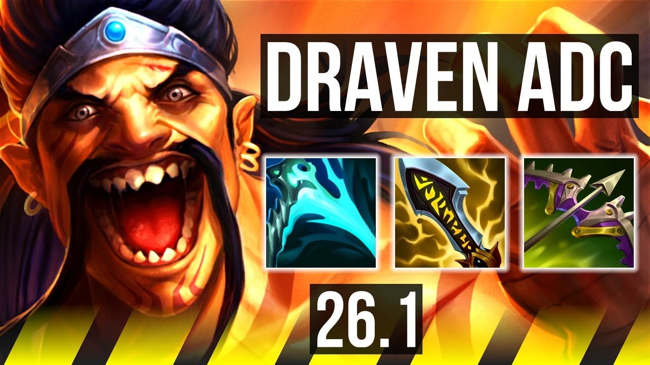 DRAVEN & Alistar vs VAYNE & Nami (ADC) | 6k gold comeback, 56K damage | EUW Master | 26.1