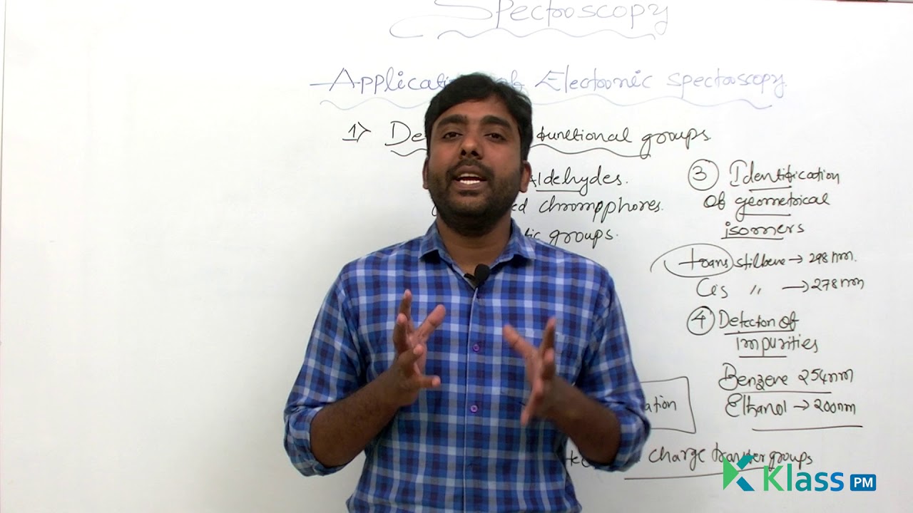 Application of Electronic Spectroscopy  | Unit - 5 | chemistry | BTech Tutorials | KlassPM