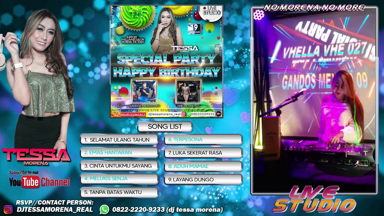 TANPA BATAS WAKTU X LDR NEW REMIX 2021 BY DJ TESSA MORENA | SPECIAL PARTY HAPPY BIRTHDAY