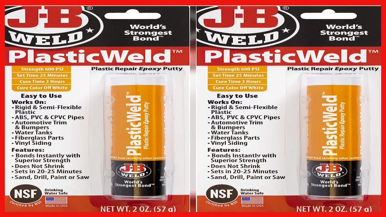 J-B Weld Plasticweld: The Reliable Solution for Durable Plastic Repairs