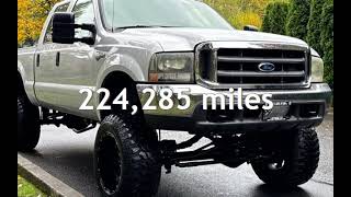 2000 Ford F-250 4x4  Lifted 6.8L V10 310hp 35's 20" Wheels for sale in Milwaukie, OR