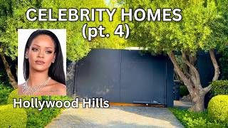 Celebrity Homes Driving Tour (PART 4) - Rihanna, Hollywood Hills, Beverly Hills - 4K 60fps