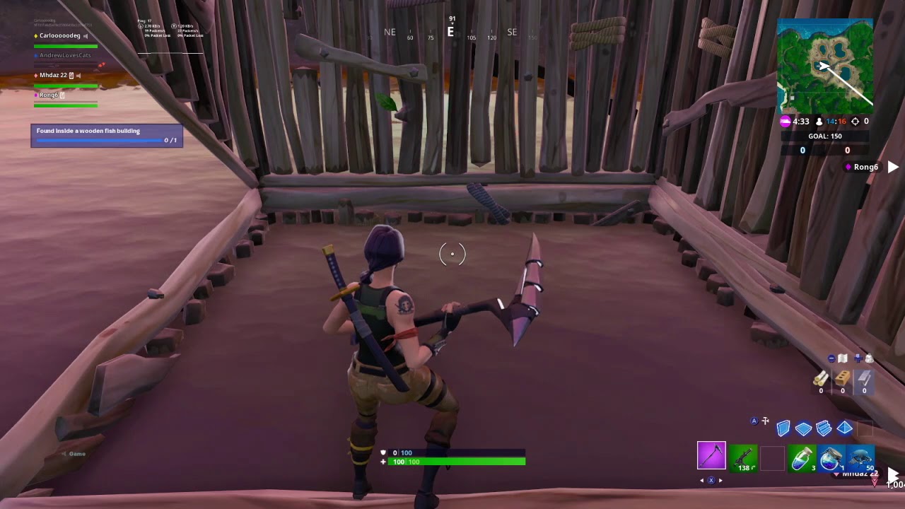 FORTBYTE #17 LOCATION   "Found Inside a Wooden Fish Building" Guide Fortnite Season 9