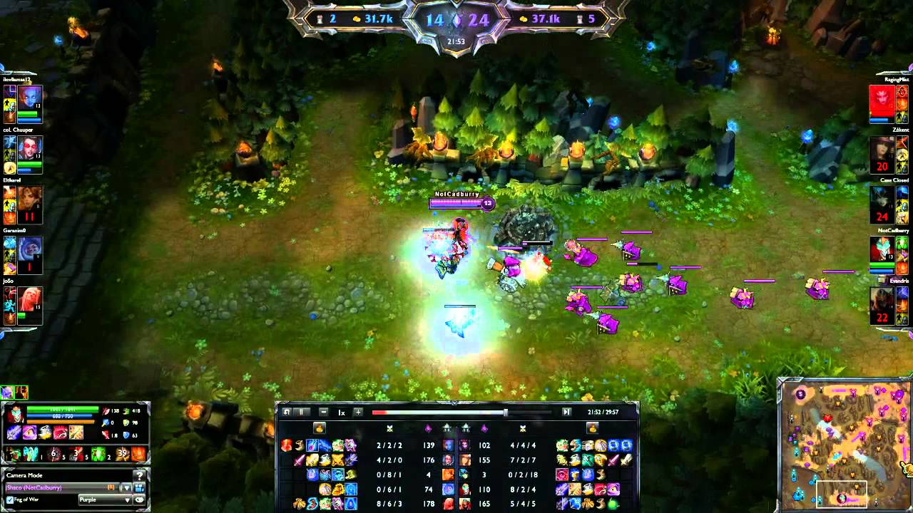 Making plays with Shaco