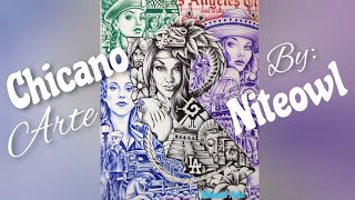Chicano Art (Ball Point Pen) by Niteowl 3/28/22