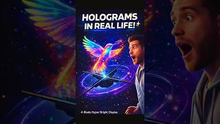50cm Hologram Fan Creates Insane Floating Images 🌀 #3d #hologram #shorts