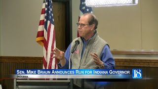Sen. Mike Braun announces run for Indiana governor