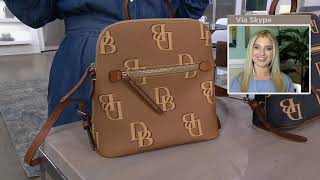 Dooney & Bourke Coated Cotton Monogram Backpack on QVC