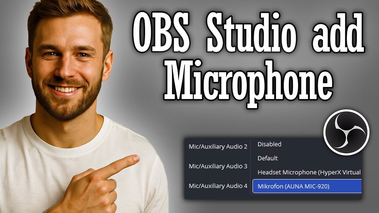 OBS Studio how to add Microphone - Full Guide - YouTube