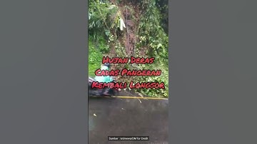 Hujan Deras, Hati-hati Cadas Pangeran #Sumedang Kembali Longsor