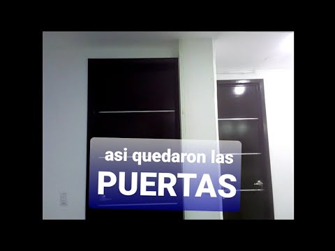 ASI QUEDARON LAS PUERTAS  COLOR CHOCOLATE
