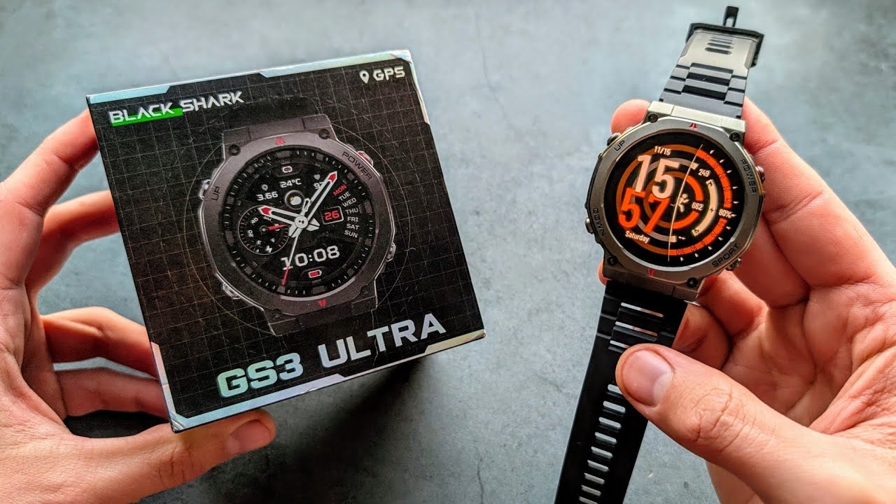 Black Shark GS3 Ultra — умные часы с GPS — распаковка и полный обзор