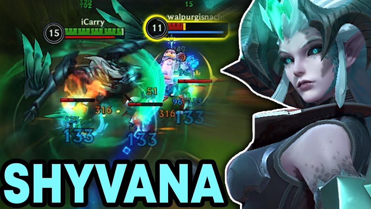 Wild Rift Shyvana Jungle Gameplay in Season 17 (Build & Runes)