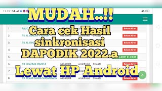 CARA CEK HASIL SINKRONISASI DAPODIK 2022.a LEWAT HP ANDROID screenshot 5