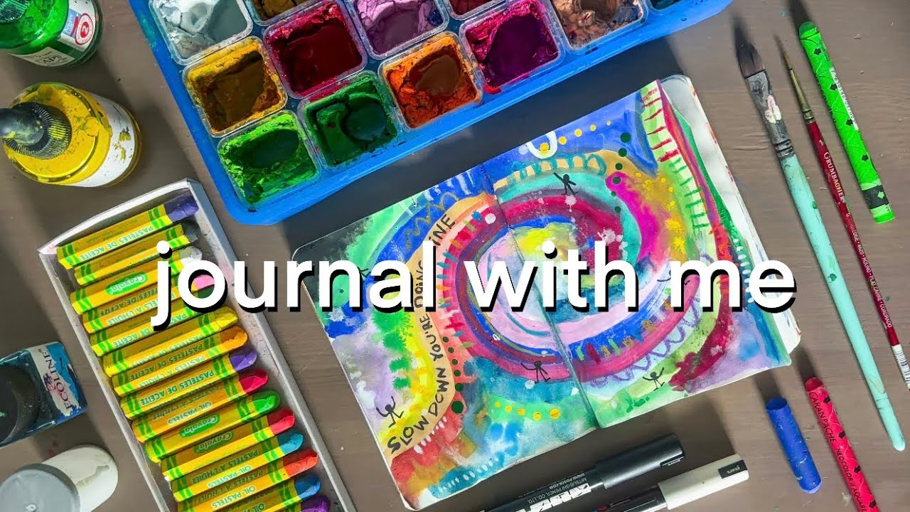 art journal with me // REAL TIME 22 MINS + timer