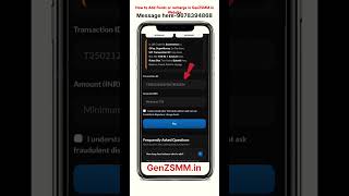 How to add funds or recharge in GenZSMM.in | Best SMM panel in india| GenZSMM.in website
