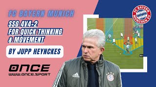 Bayern Munich 4v4+2 SSG by Jupp Heynckes | Small Sided Possession Game for Quick Thinking & Movement