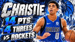 Max Christie 14 pts 4 threes vs Rockets 2026 Preseason