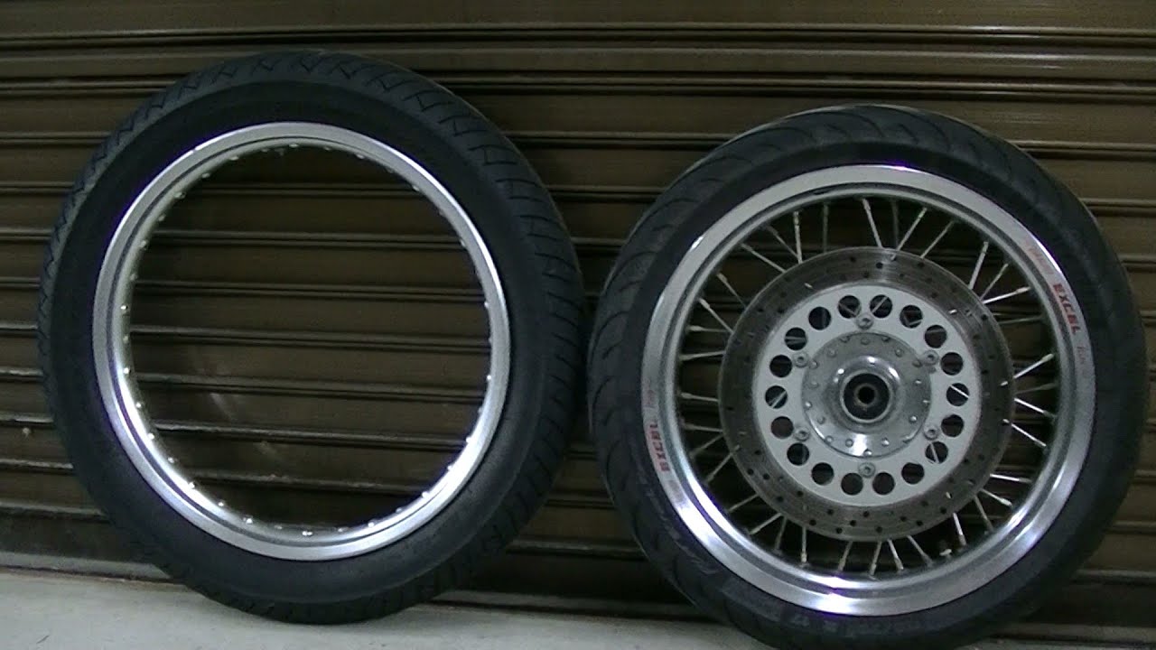 SR400 前後ホイール17インチ - YouTube