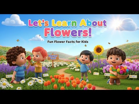 Let’s Learn About Flowers! 🌻 Easy Flower Facts for Preschool & Kindergarten | Little Glow TV