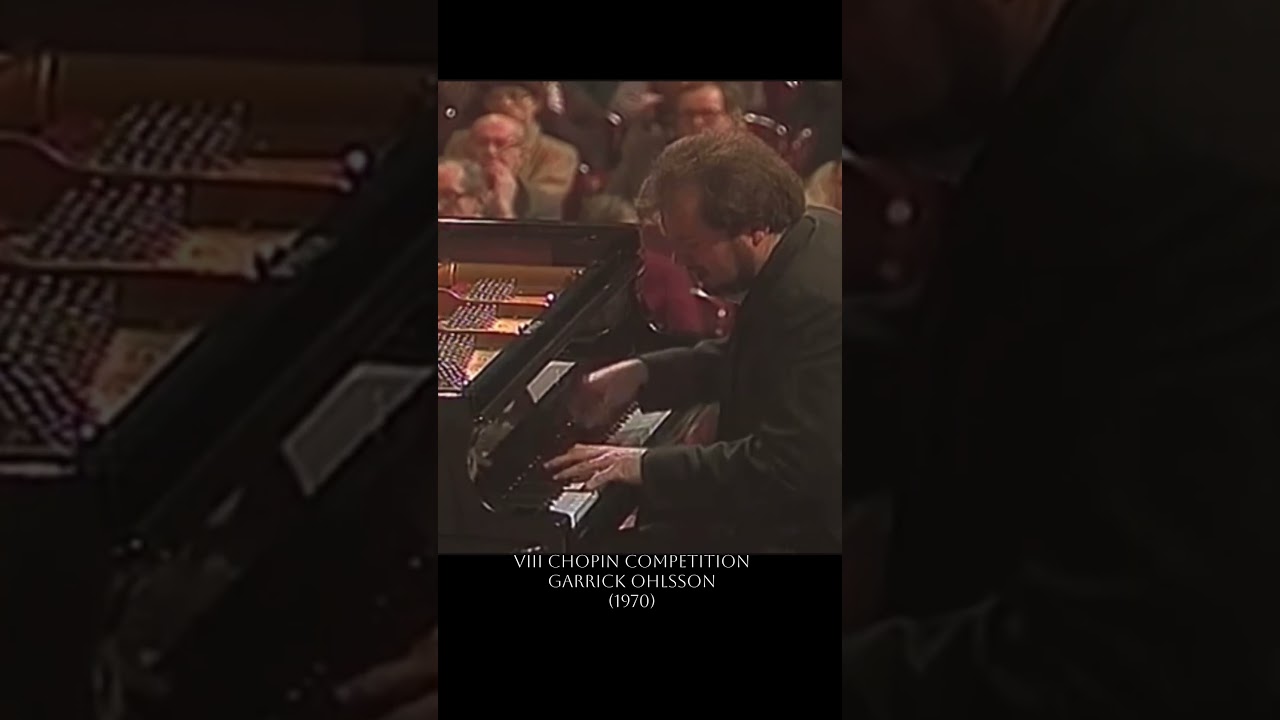 Winner of the 8th International Chopin Piano Competition (1970) – Garrick Ohlsson 🇺🇸.