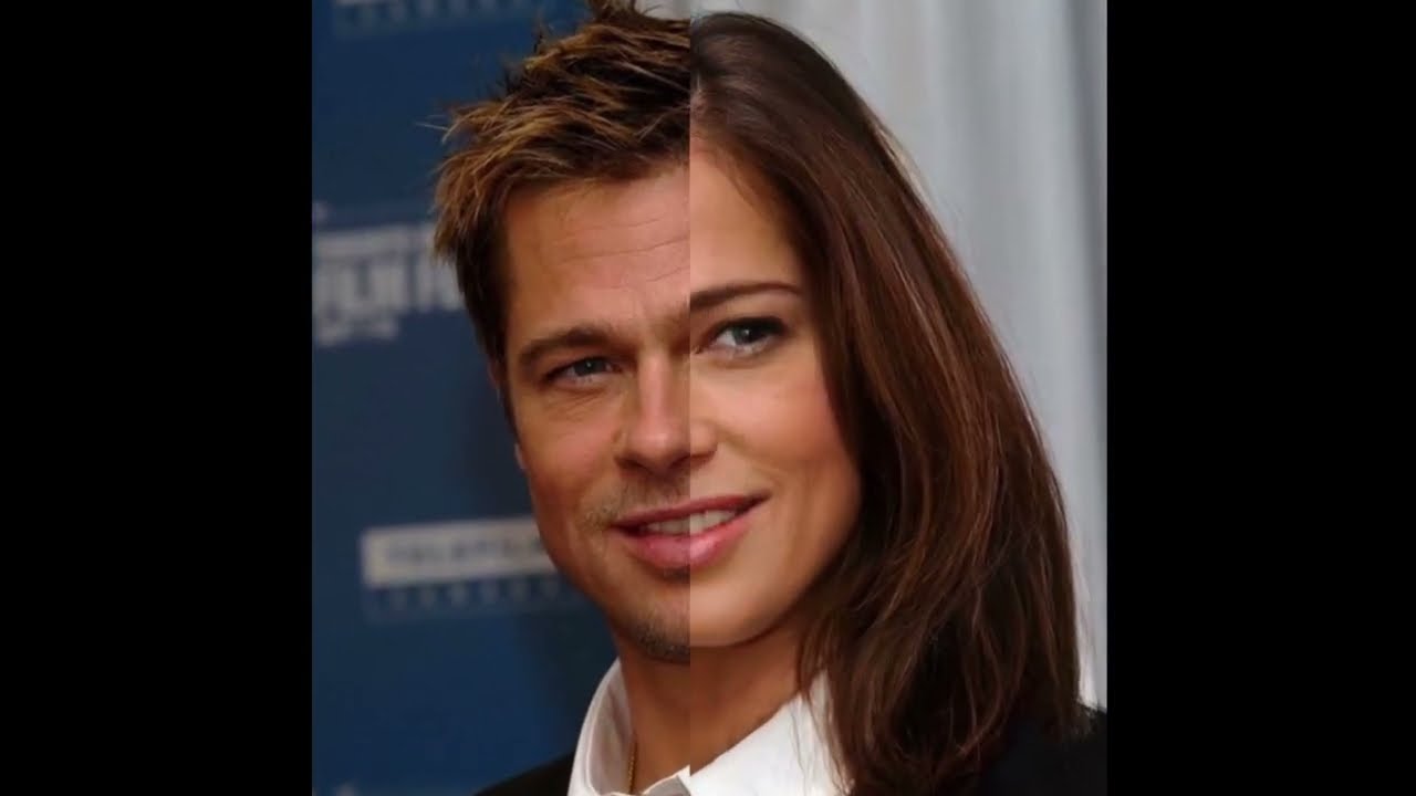 Famous Celebrities Male Gender Swap FaceApp Brad Pitt