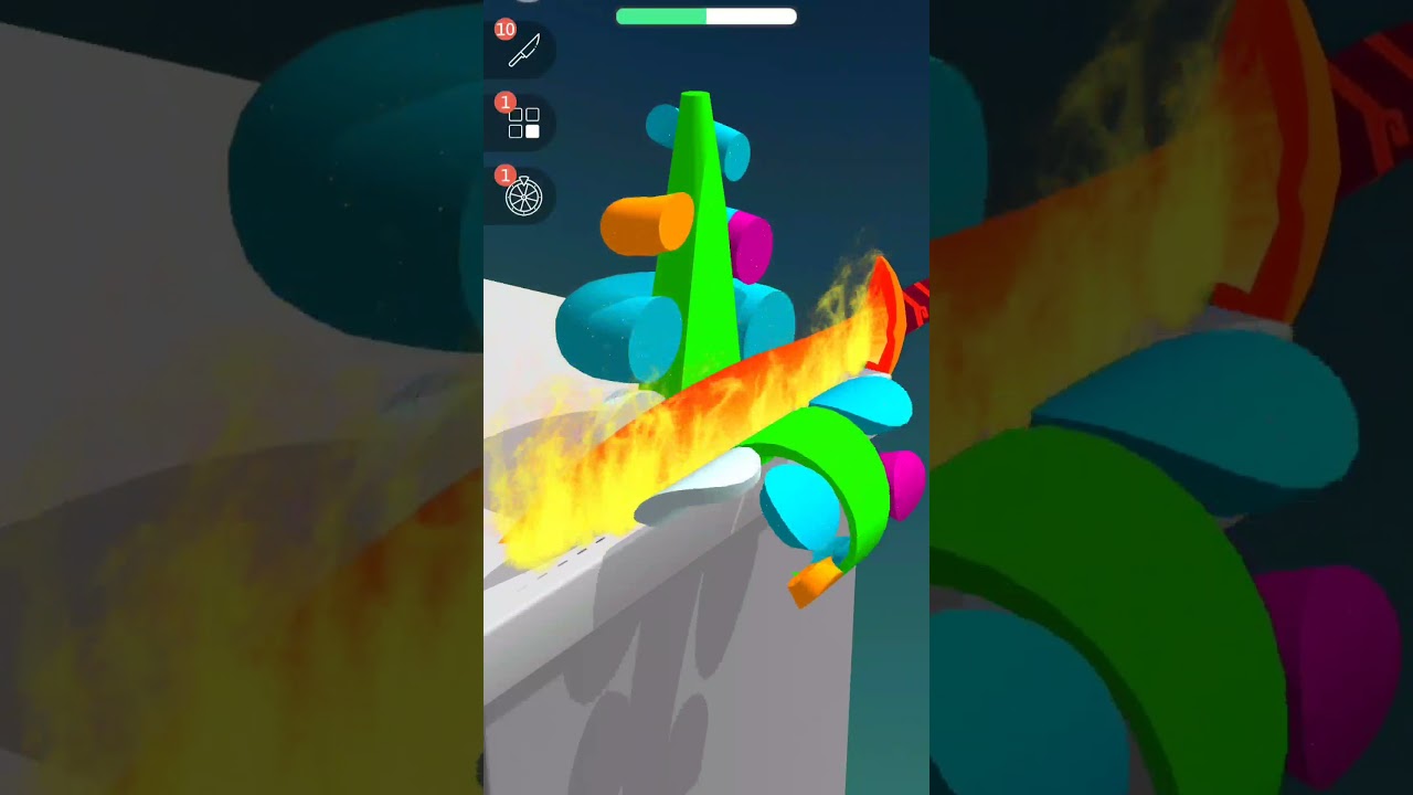 ASMR Slicing, burning knife 