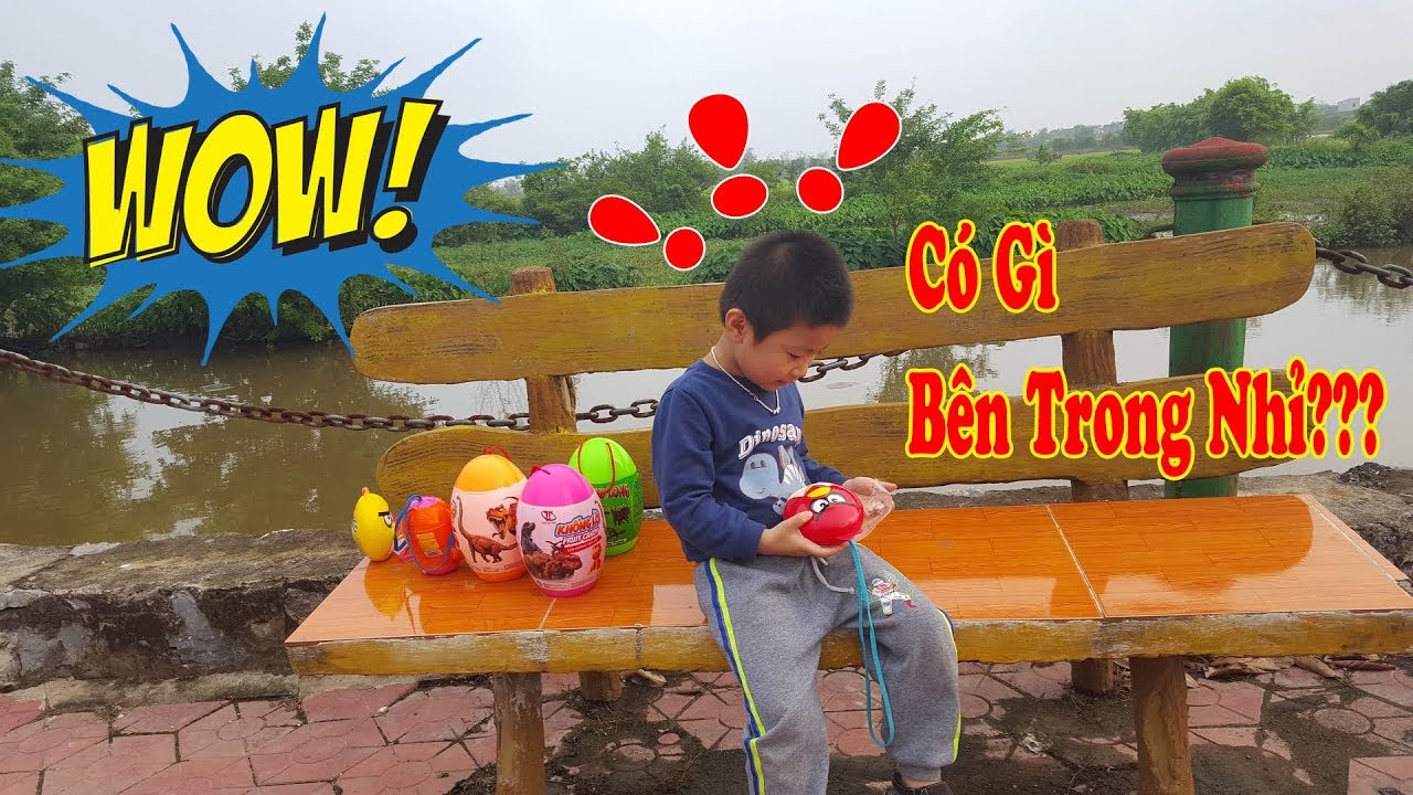 Bé Bảo Bảo Bóc Trứng Đồ Chơi Angry Bird