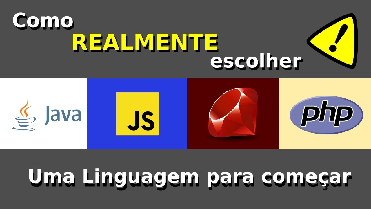 Como realmente escolher uma linguagem de programação - YouTube