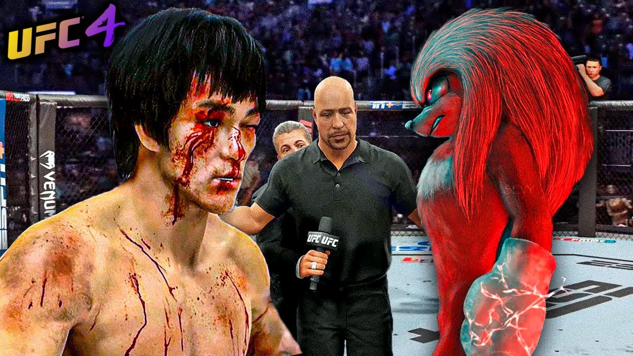 Bruce Knuckles Knuckles the Echidna vs. Bruce Lee (EA Sports UFC 4) - YouTube