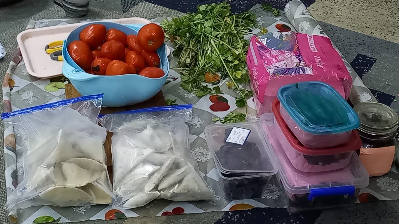 Ramadan preparation | How to store vegetable for long time | frozen items | MashaAllah Home