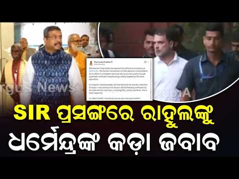 ରାହୁଲଙ୍କୁ ଧର୍ମେନ୍ଦ୍ରଙ୍କ କଡ଼ା ଜବାବ | Dharmendra Pradhan Slams Rahul Gandhi On SIR Issue | Argus News