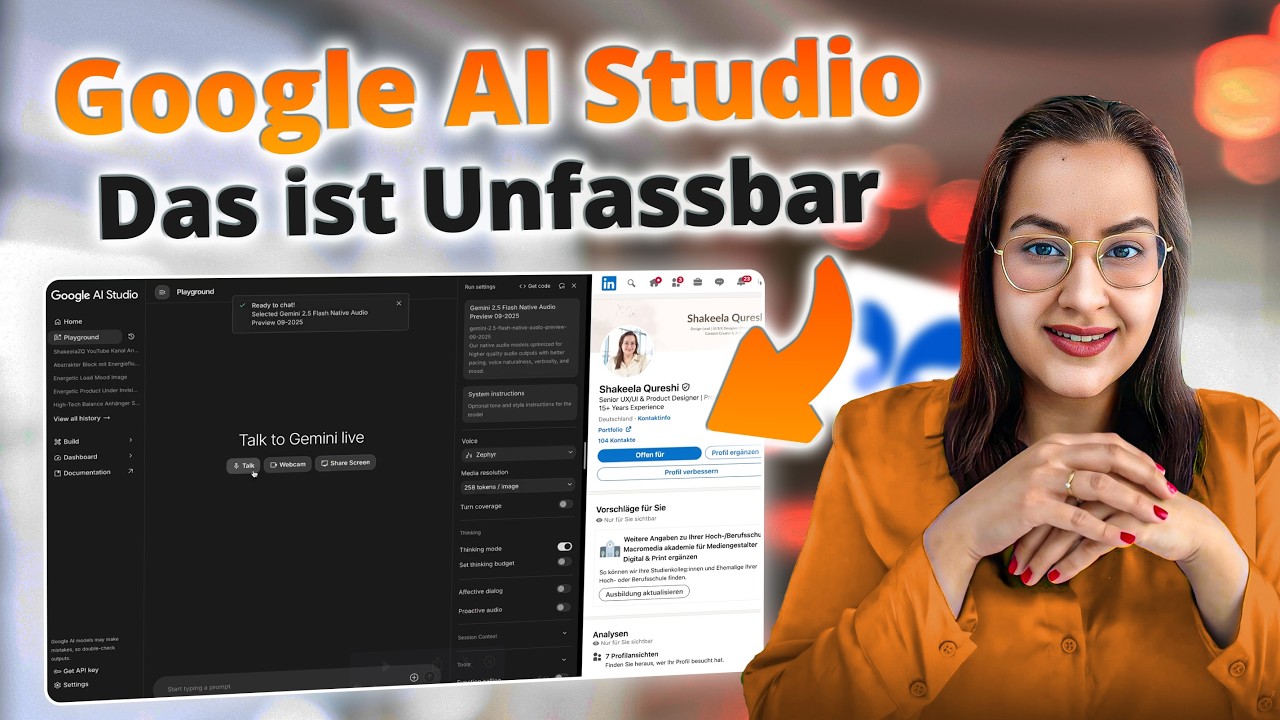 Google AI Studio 4 Anwendungsfälle (Deutsch Tutorial)