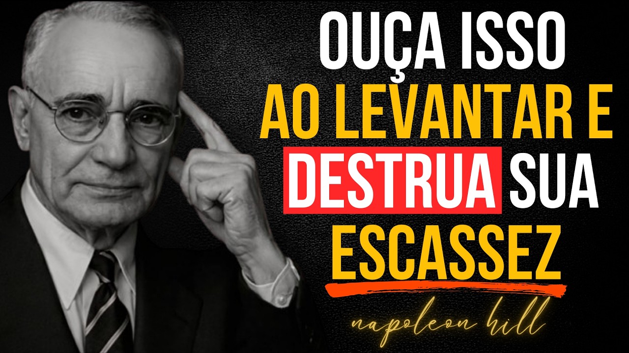 Ouça Isso AO LEVANTAR e Destrua as Cadeias da ESCASSEZ em 5 Minutos | Napoleon Hill