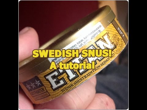 Como usar sueco Snus!