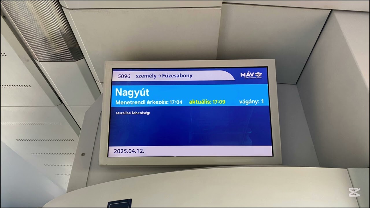 5096 személyvonat fedélzeti bemondásai