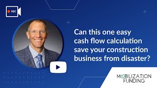 Can this one easy cash flow calculation save your construction business from disaster?