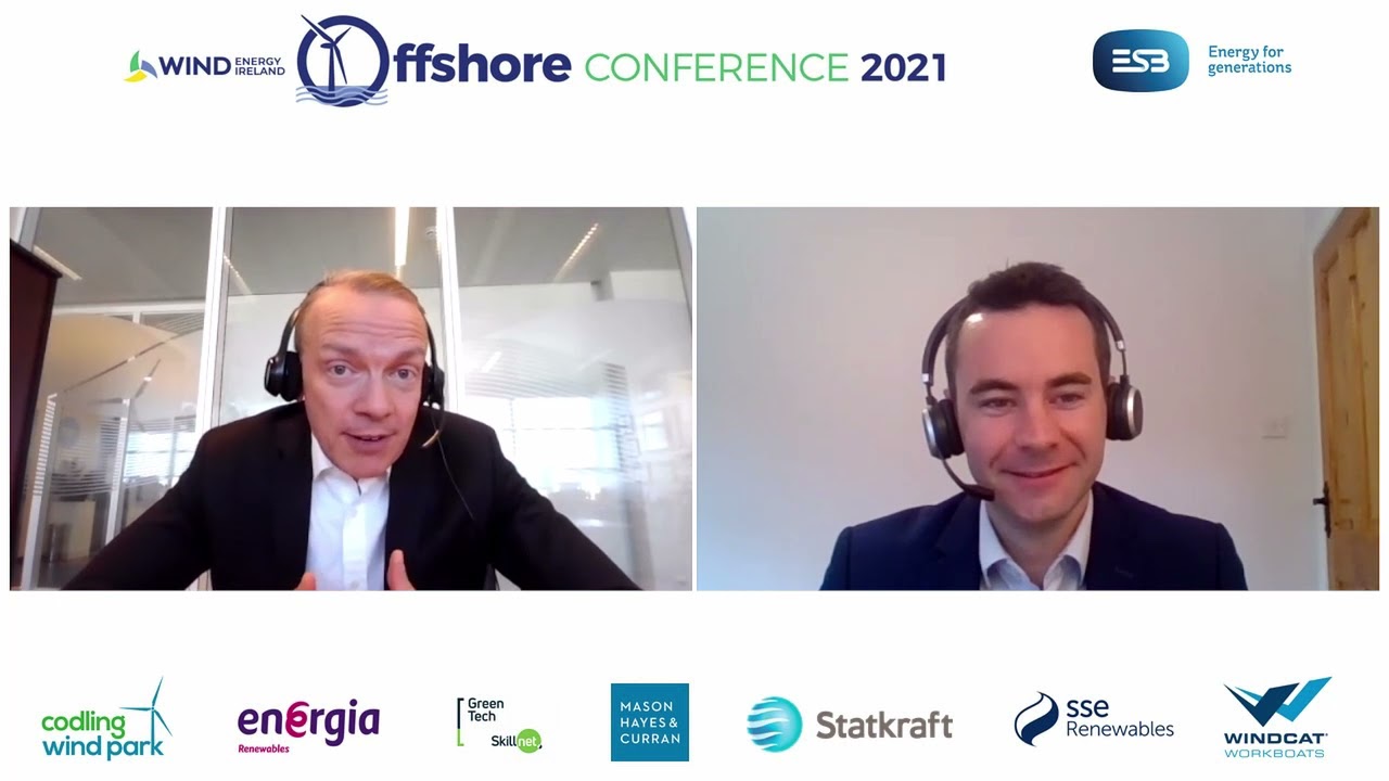 Giles Dickson at the 2021 Offshore Wind Energy Conference