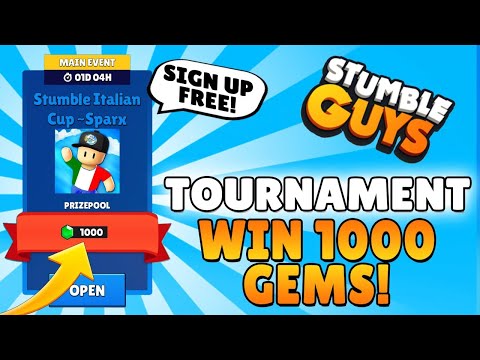 STUMBLE GUYS TOURNAMENT EU 1000 GEMS PRIZE [ITA-ENG] - OFFICIAL live stream - STUMBLE GUYS TOURNAMENT EU 1000 GEMS PRIZE [ITA-ENG] - OFFICIAL live stream