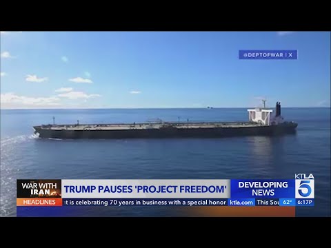 Trump announces pause on 'Project Freedom'