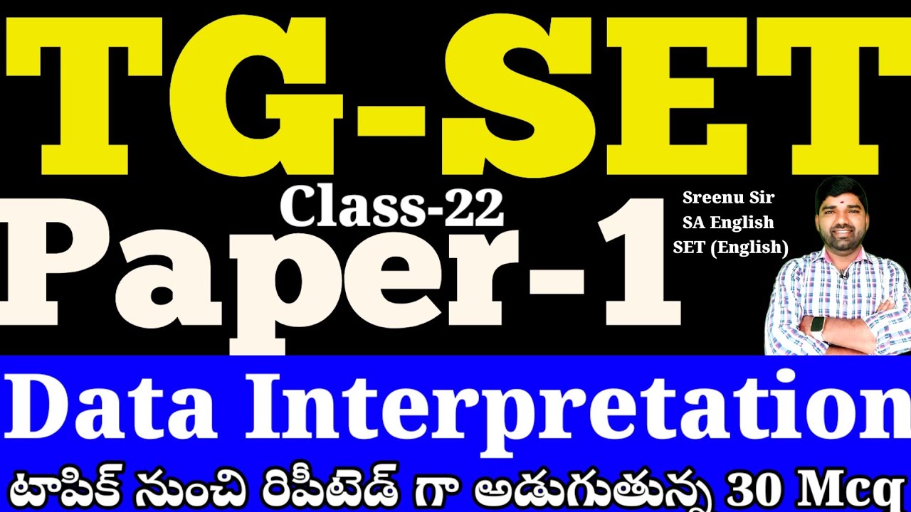 💥💥Target SET,NET- Topic:Data Interpretation 30 MCQ Bits Class -22 
