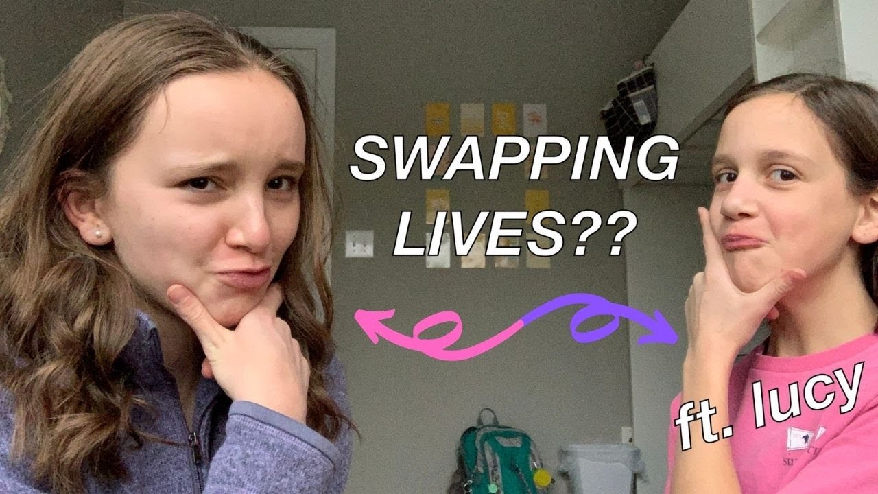 SWAPPING LIVES with my 12 year old sister!! - YouTube
