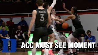 Duke's Kyle Filipowski Flips It To Dereck Lively II | ACC Must See Moment
