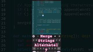 Merge Strings Alternately | Scala | Logic with Code #scala #logic #code #merge #strings 🔥