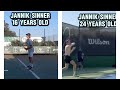 🔥 Jannik Sinner at 16 years old vs 24 years old 