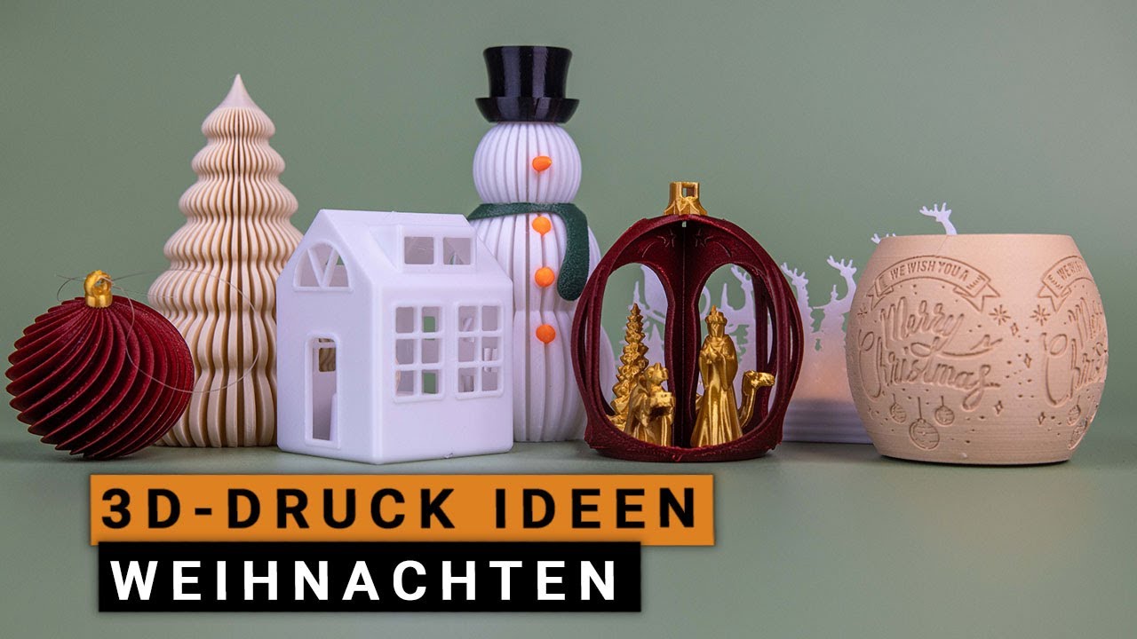 3D-Druck Ideen für Weihnachten – kreative Projekte für deinen Drucker