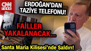 Son Daki̇ka Sarıyerde Kilisede Saldırı Hurbaşkanı Erdoğan Kilise Rahibiyle Görüştü