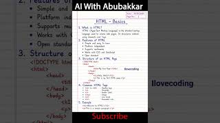 HTML Basics Simplified Beginner to Coder #shorts #programming #tutorial