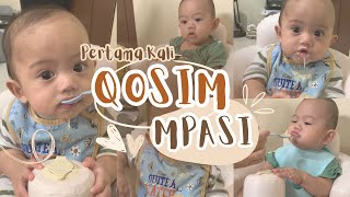 Kocak Banget Ekspresi Qosim Pertama Kali MPASI