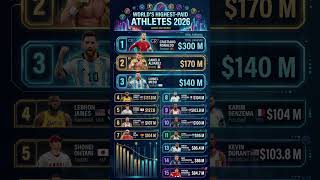 World's Highest Paid Athletes 2026 #shorts #youtubeshorts